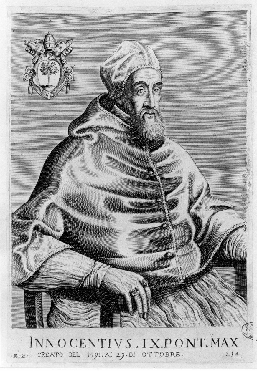 Portret Innocentego IX (1519 - 1591). autorstwa Unknown artist