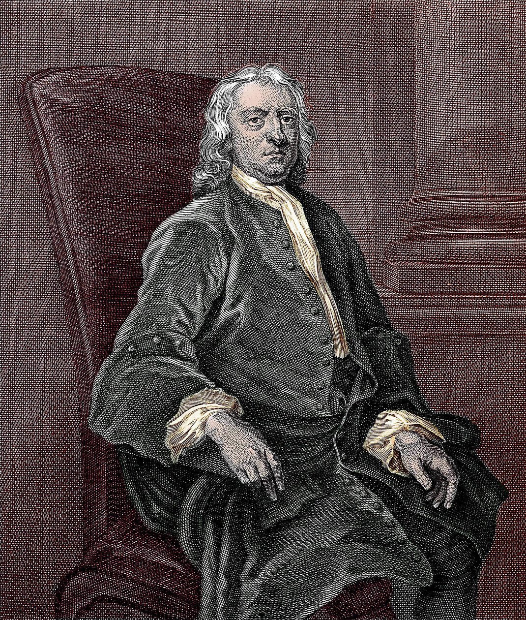 Portret Izaaka Newtona (1642-1727) autorstwa Unknown artist