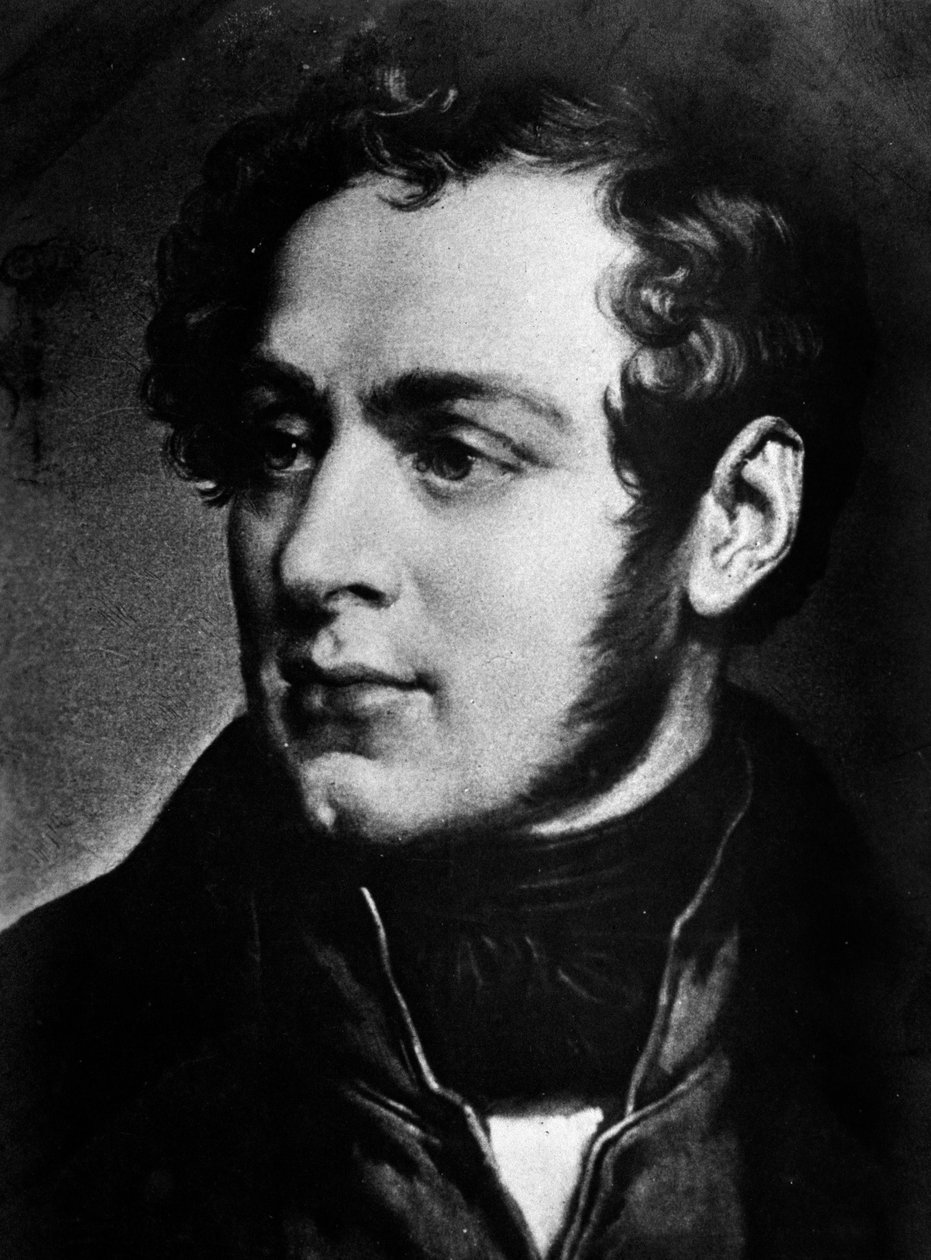 Portret włoskiego kompozytora Vincenzo Belliniego (1801-1835) XIX-wieczny Mediolan, konserwatorium Verdi autorstwa Unknown artist