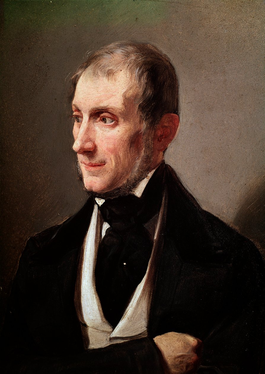 Portret włoskiego powieściopisarza i poety Tommaso Grossi (1790-1853) Malarstwo anonimowe. XIX-wieczny Mediolan, Museo di Milano - Portret włoskiego poety i powieściopisarza Tommaso Grossi 1790-1853. Anonimowe malowanie autorstwa Unknown artist