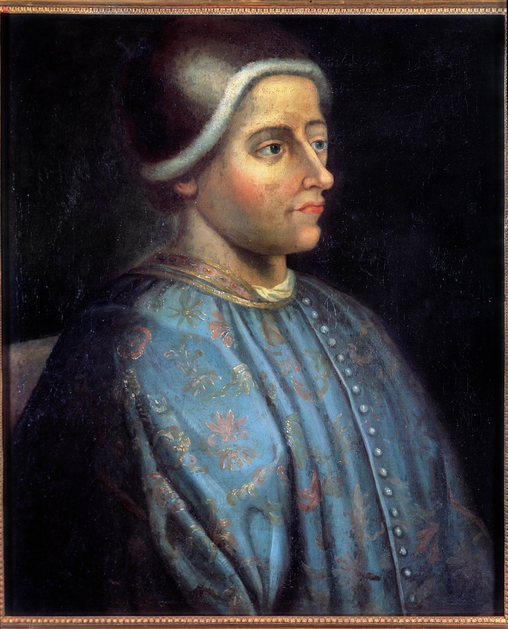 Portret Jacquesa Coeura (1395 - 1456) srebrnego tonera króla Karola VII i francuskiego biznesmena. Anonimowe malowanie autorstwa Unknown artist