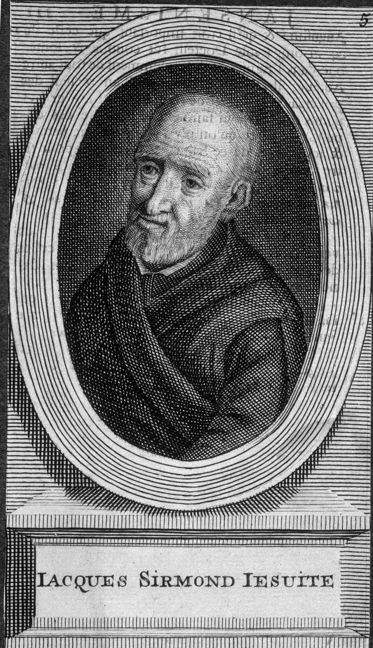 Portret Jacquesa Sirmonda, jezuity – b.d. autorstwa Unknown artist