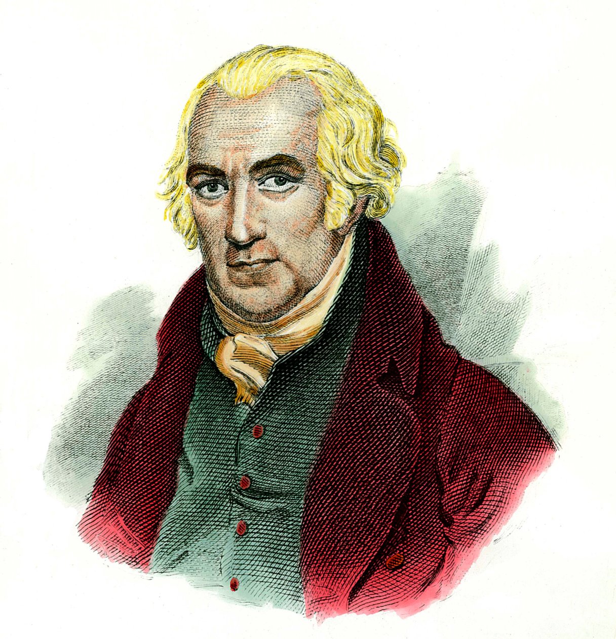 Portret Jamesa Watta (1736 - 1819) Szkockiego inżyniera. autorstwa Unknown artist