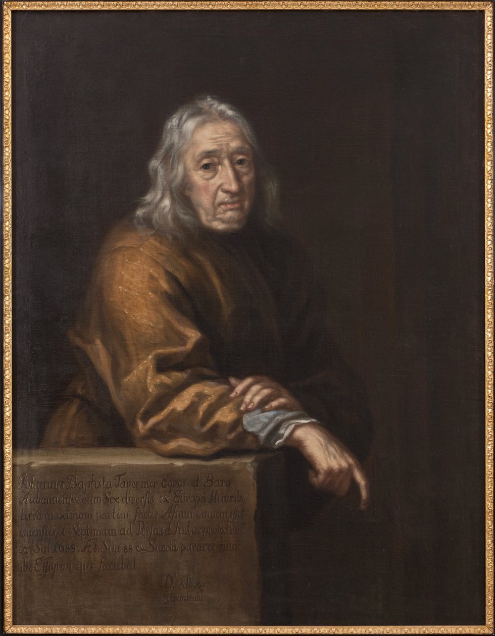 Portret Jean-Baptiste (Jean Baptiste) Tavernier (1605-1689), autorstwa Ehrenstrahl, David Klocker (1629-1698). olej na płótnie autorstwa Unknown artist