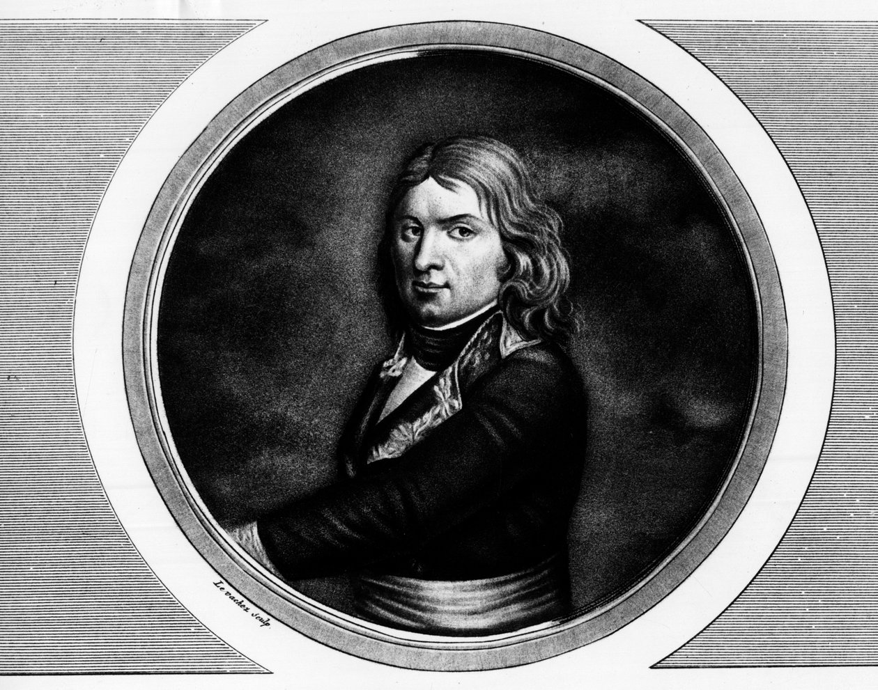 Portret Jean Etienne Championeta, generała francais (1762-1800). Grawer w „”Kompletny zbiór obrazów historycznych rewolucji francuskiej, w trzech tomach.””” 1804. autorstwa Unknown artist