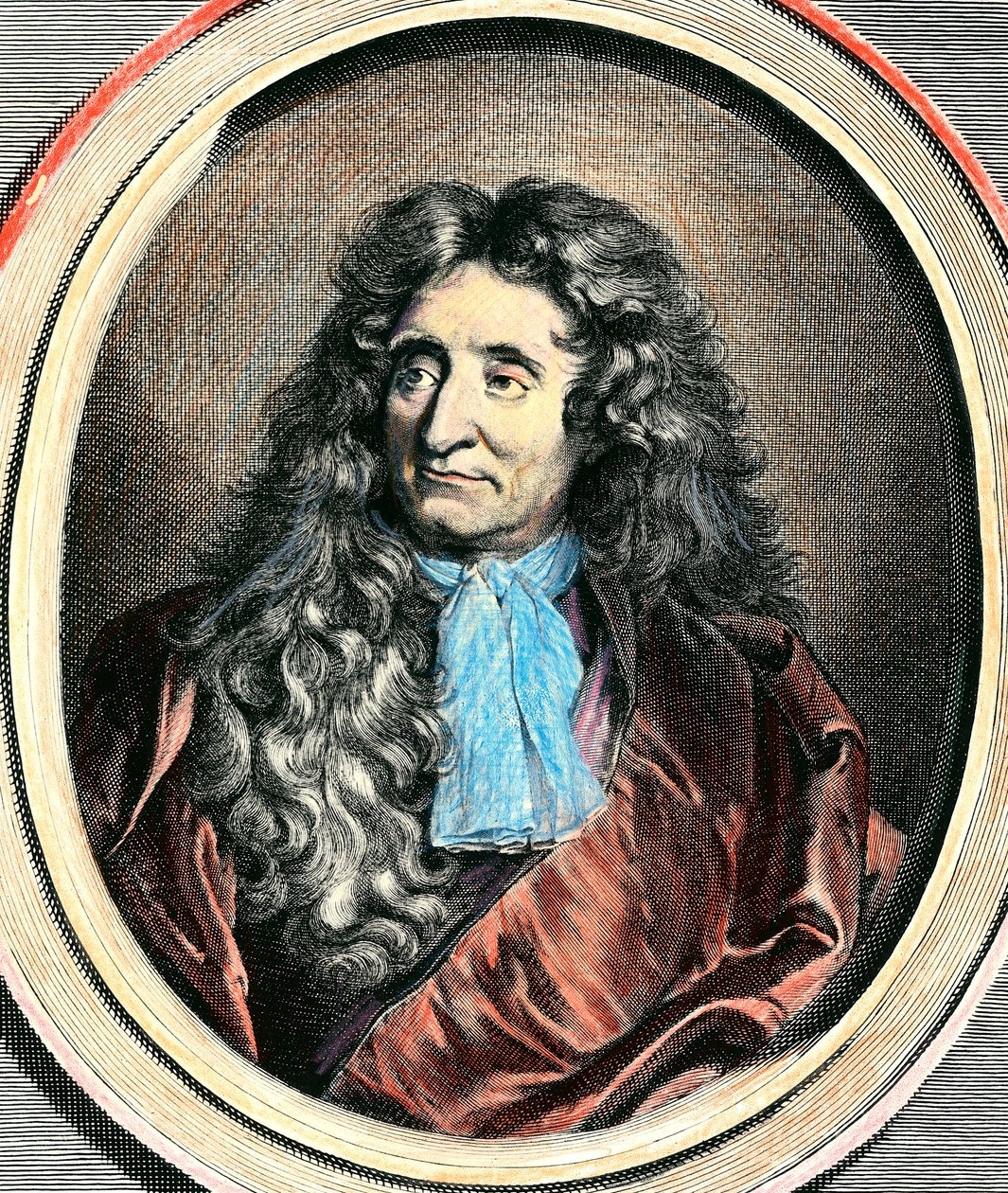 Portret Jeana de La Fontaine .a autorstwa Unknown artist