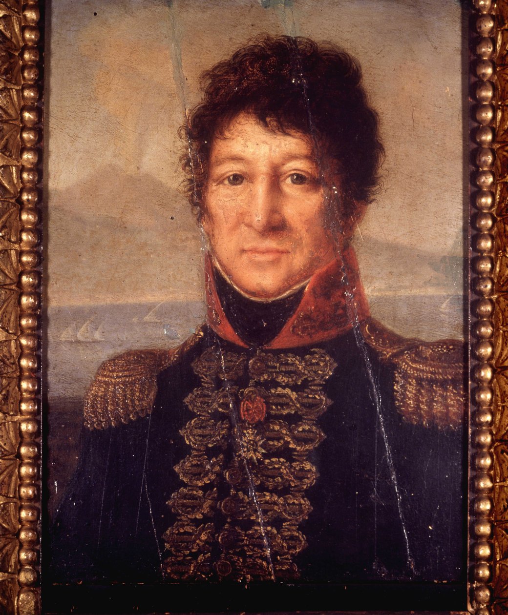 Portret Joachima Murata (1767 - 1815). Malarstwo anonimowe początek XIX wieku. Museo Napoleonico w Rzymie autorstwa Unknown artist