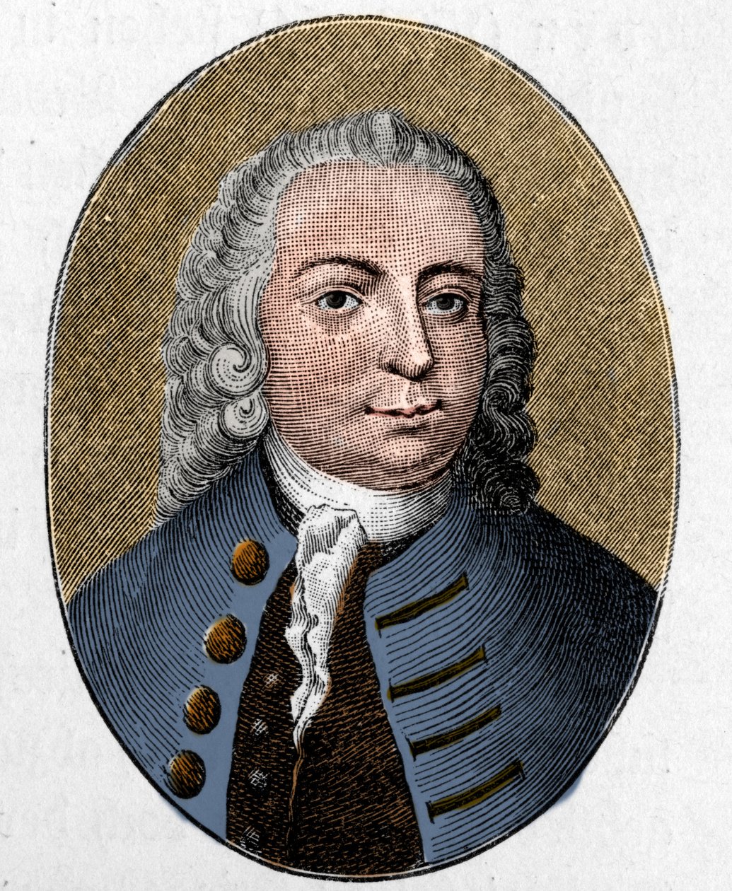 Portret Johanna Christiana Gunthera. poeta niemiecki (1695-1723). Rytownictwo. autorstwa Unknown artist