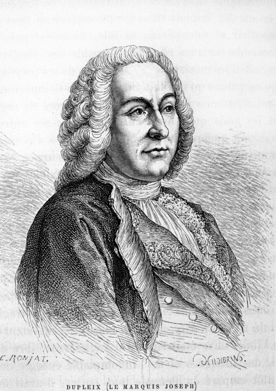 Portret Josepha François Dupleix (1697-1763), francuskiego administratora kolonialnego autorstwa Unknown artist