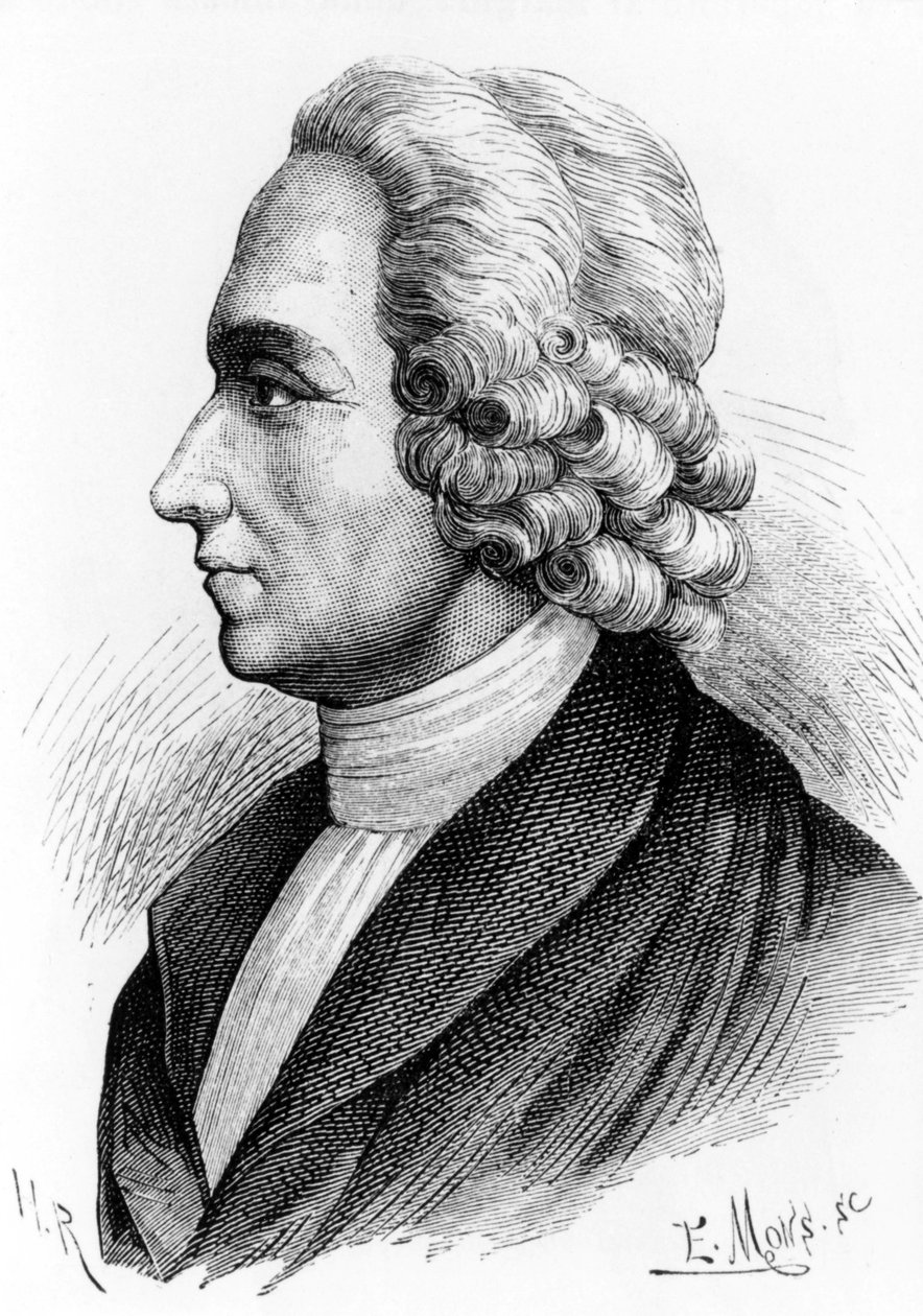 Portret Josepha Priestleya (1733 - 1804), brytyjskiego chemika i teologa. Rycina XIX wieku. autorstwa Unknown artist