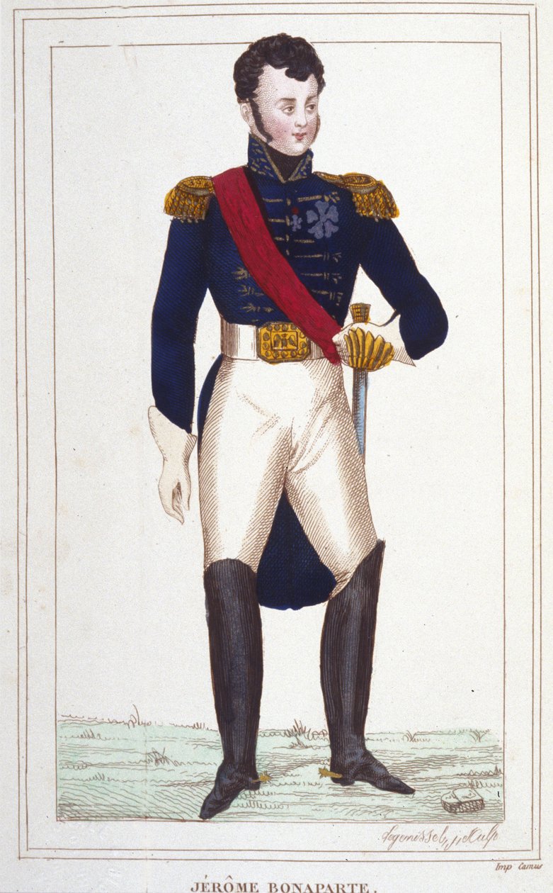 Portret Jêrome Bonaparte 1784-1860 grawerowanie 1830 autorstwa Unknown artist