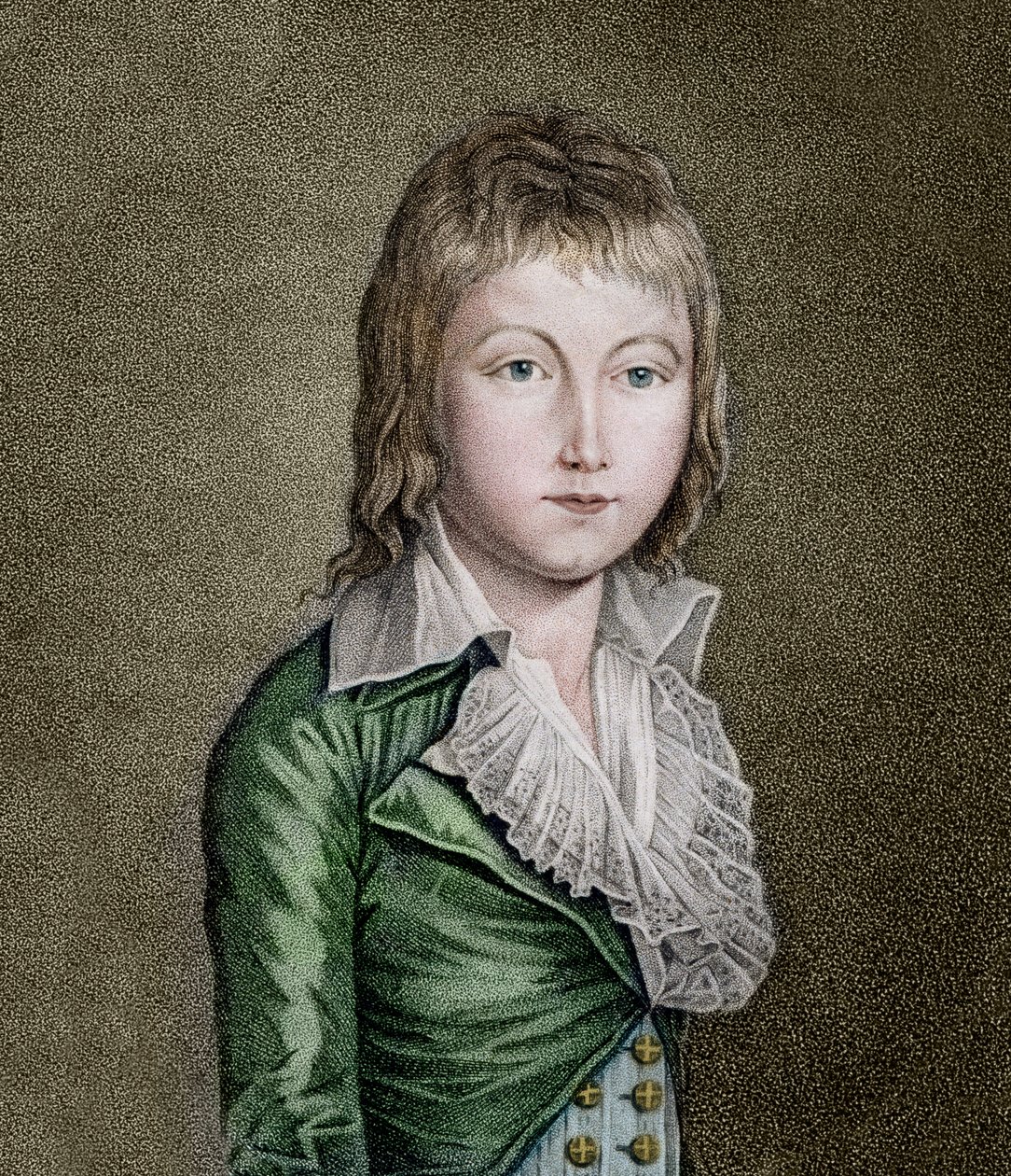 Portret Ludwika XVII (1785-1795) delfina Francji Litografia autorstwa Unknown artist