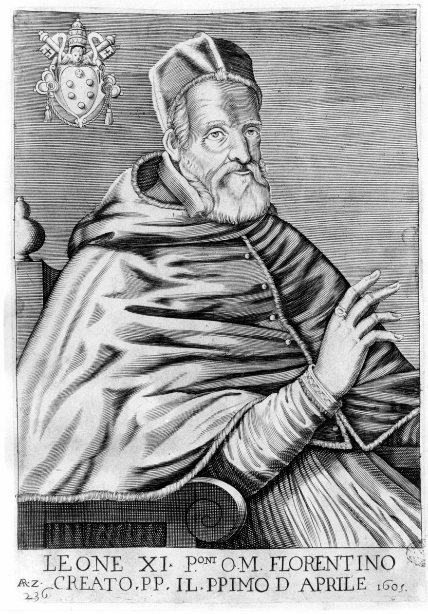 Portret Leona XI (Aleksander Medyceuszy) (1535-1605). autorstwa Unknown artist