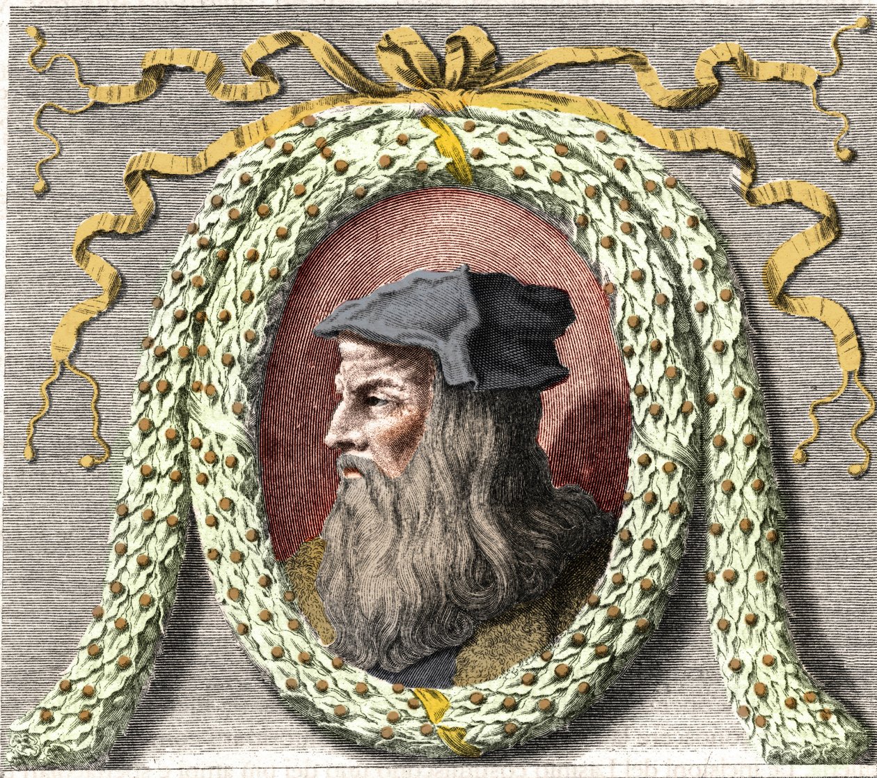 Portret Leonarda da Vinci (Leonardo da Vinci) (1452-1519). autorstwa Unknown artist