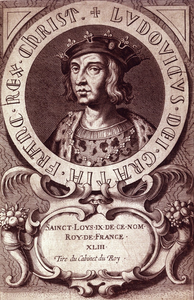 Portret Ludwika IX lub Świętego Ludwika (1214 - 1270). autorstwa Unknown artist