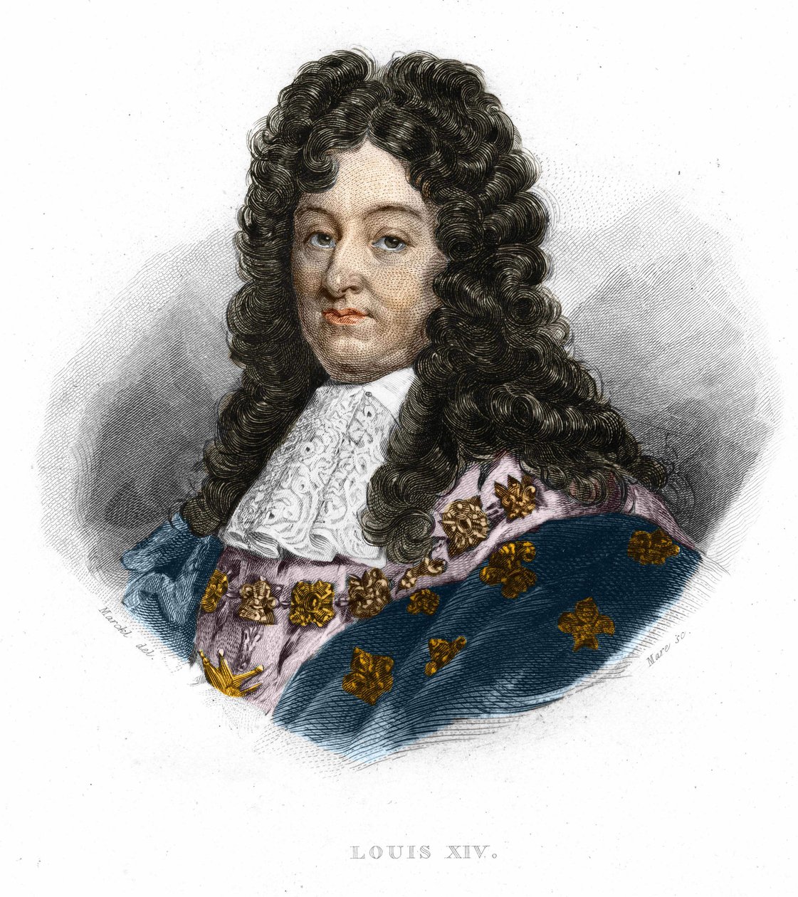 Portret Ludwika XIV (1638-1715), króla Francji. autorstwa Unknown artist