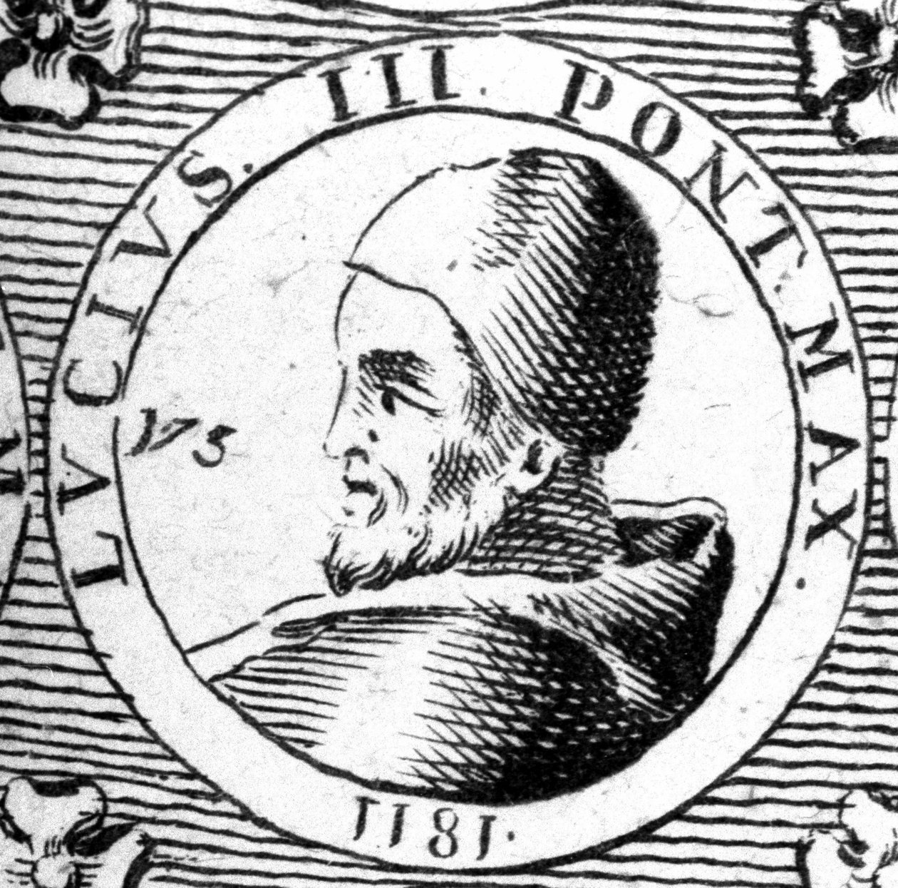 Portret Lucjusza III (? - 1185). autorstwa Unknown artist