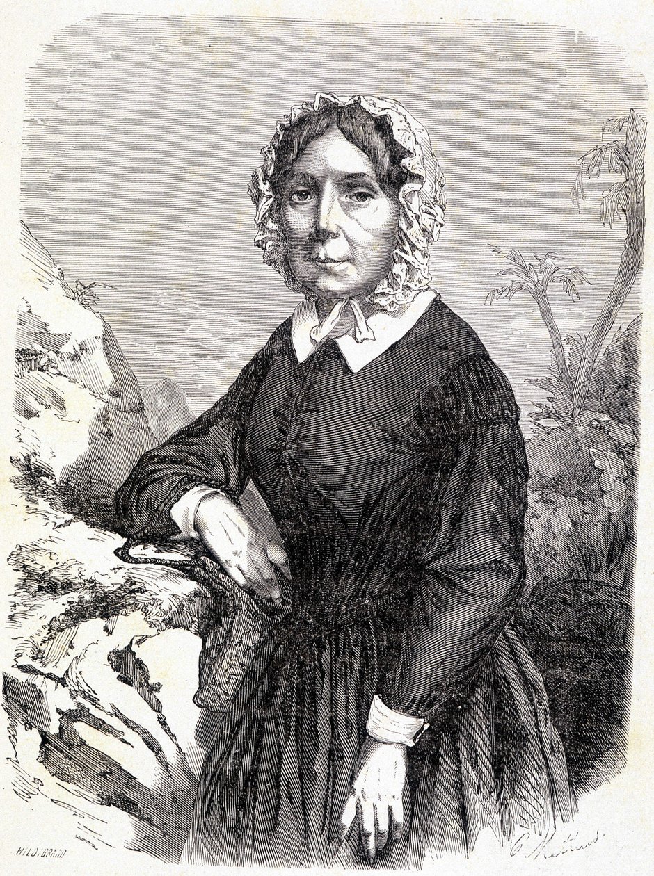 Portret Madame Idy Pfeiffer (1798-1858), austriackiej podróżniczki. autorstwa Unknown artist