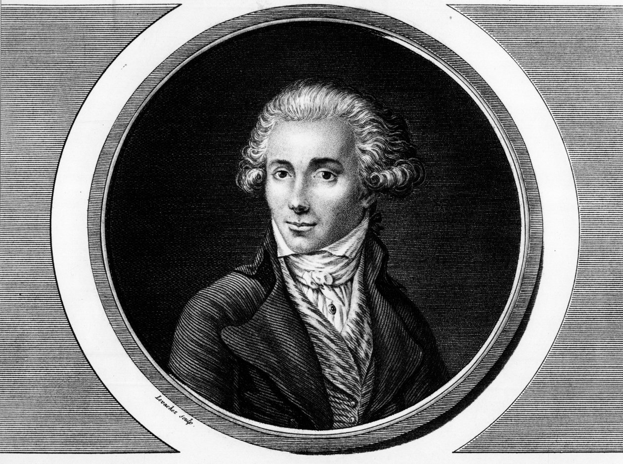 Portret Marguerite Elie Guadet, francuskiego polityka (1758-1794). Grawer w „”Kompletny zbiór obrazów historycznych rewolucji francuskiej, w trzech tomach.””” 1804. autorstwa Unknown artist