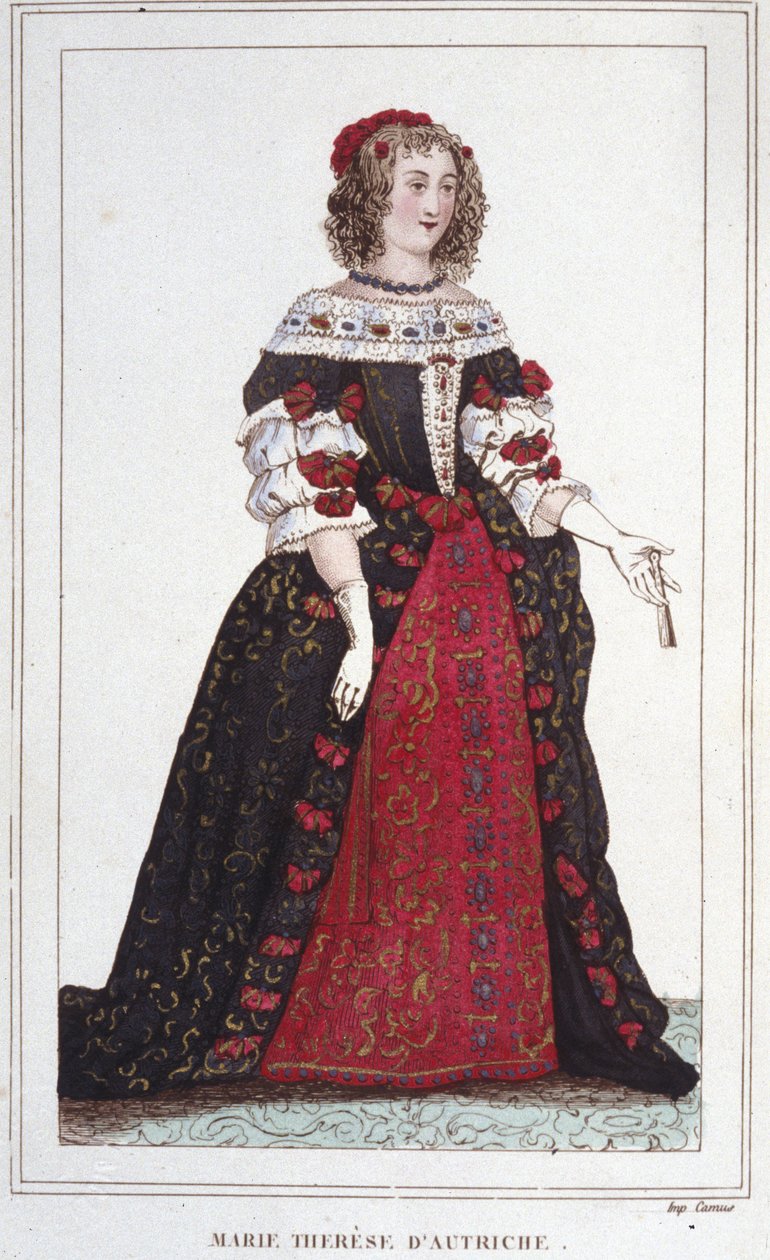 Portret Marii Teresy Austrii (1638-1683), królowej Francji. autorstwa Unknown artist