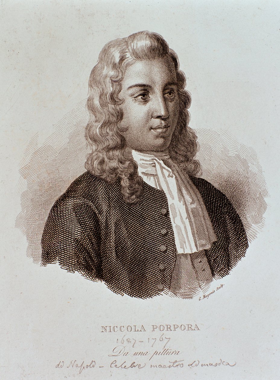 Portret Niccoli Porpory (rycina autorstwa Unknown artist