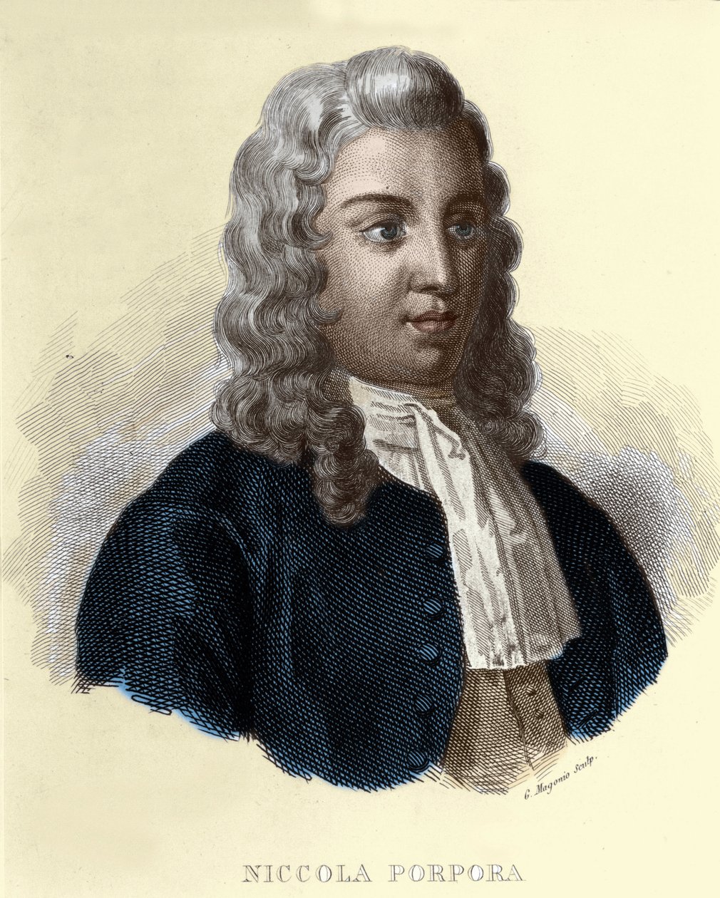 Portret Nicola Antonio Porpory, włoskiego kompozytora (1686-1768). autorstwa Unknown artist