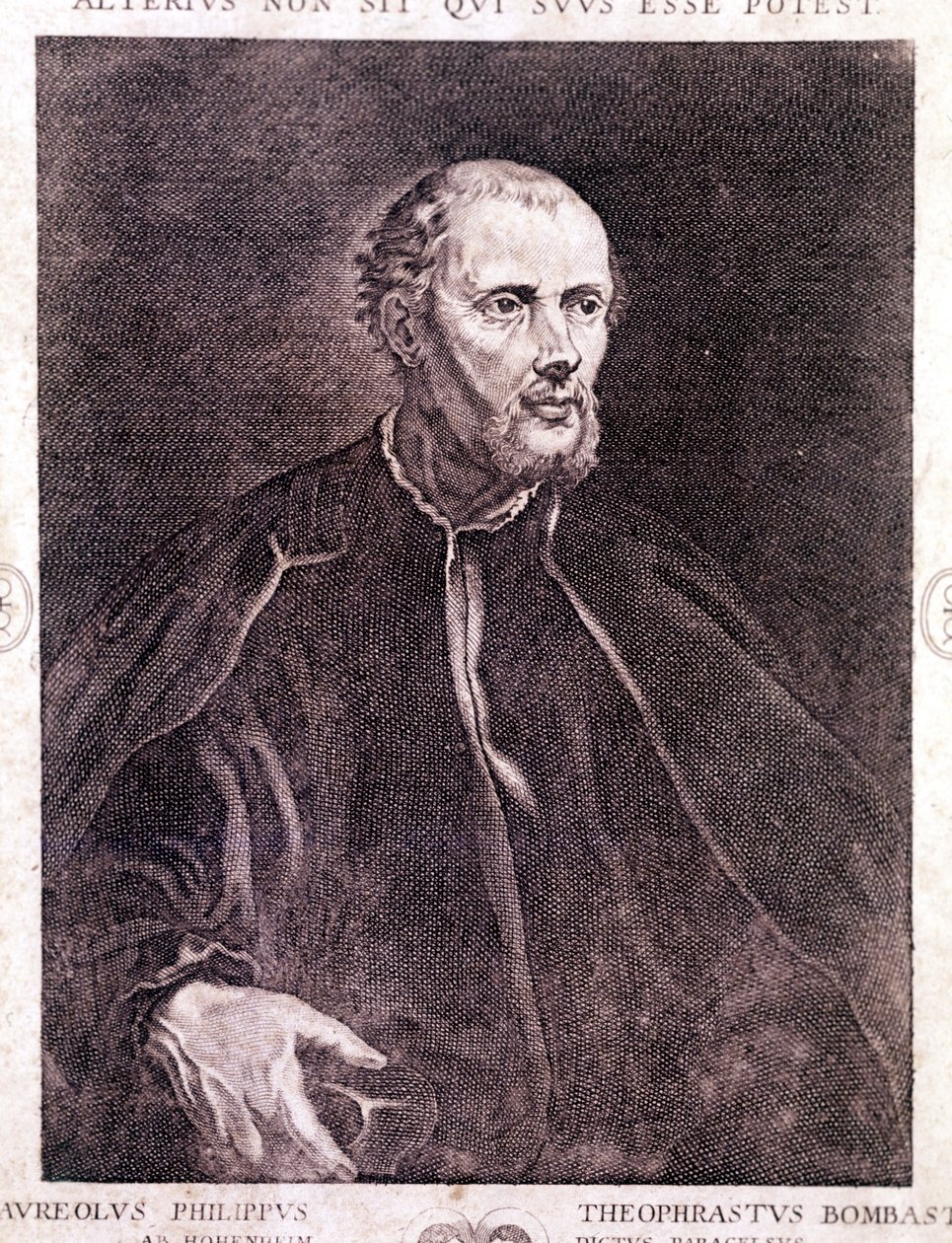 Portret Philippa Aureolus Theophrastus Bombast von Hohenheim Paracelsus autorstwa Unknown artist