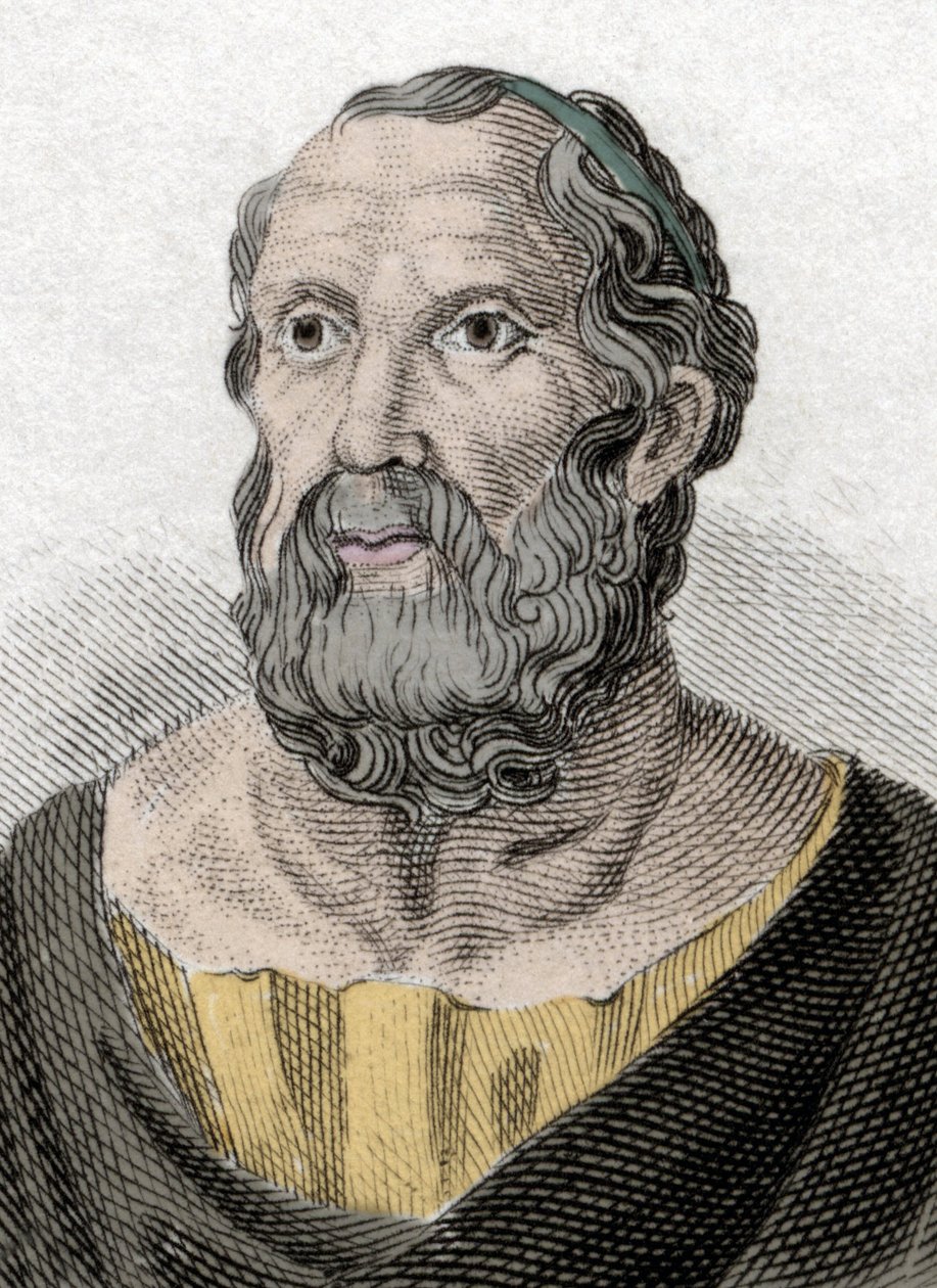 Portret Platona (428-348 pne), filozofa starożytnej Grecji. autorstwa Unknown artist