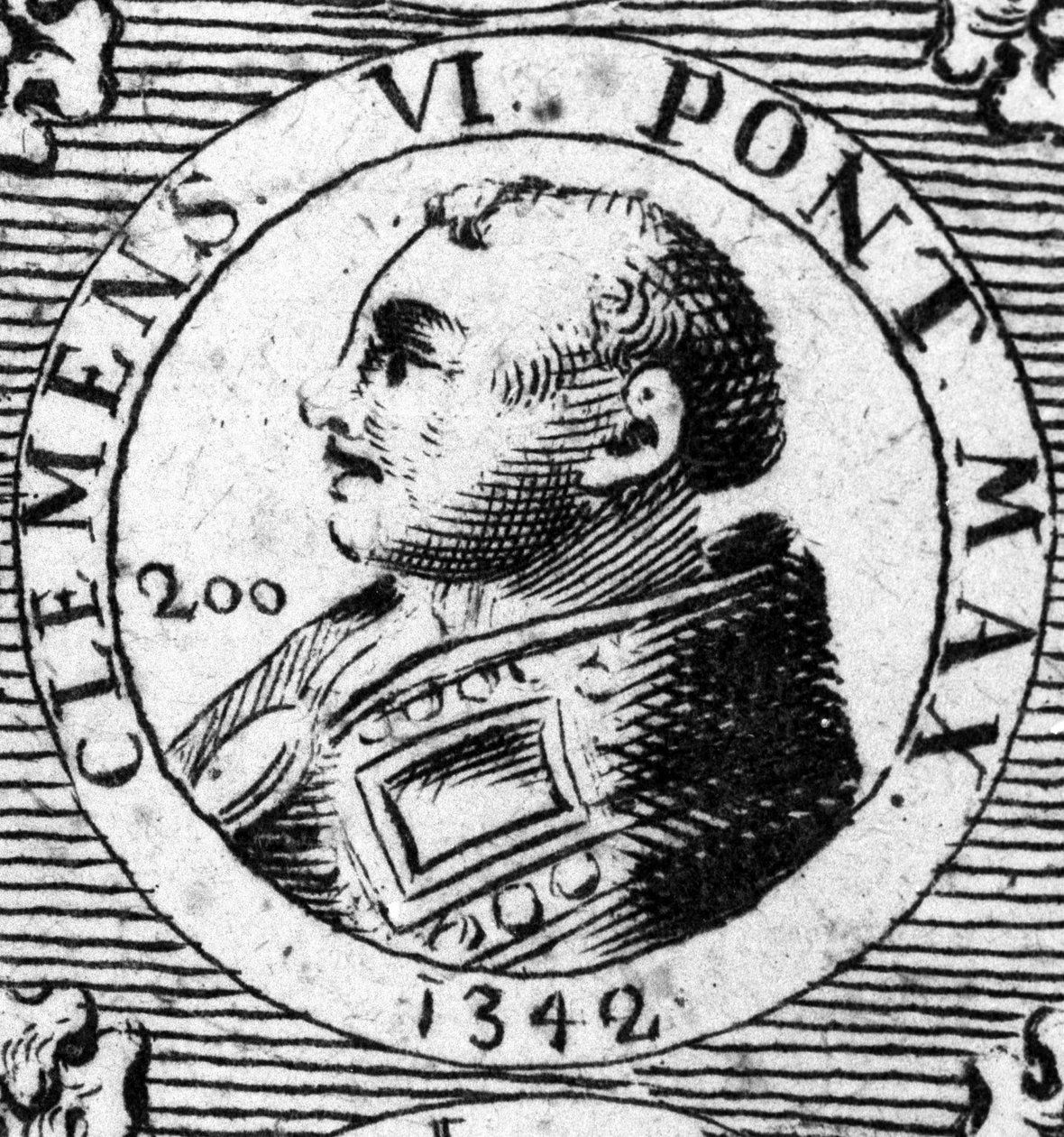Portret papieża Klemensa VI (1342-1352). autorstwa Unknown artist