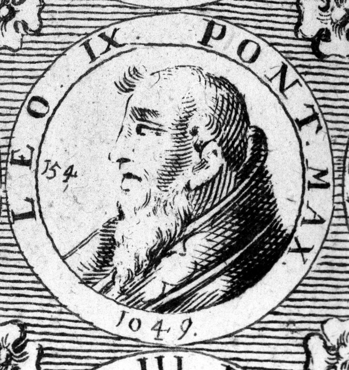 Portret papieża Leona IX (1002-1054). autorstwa Unknown artist