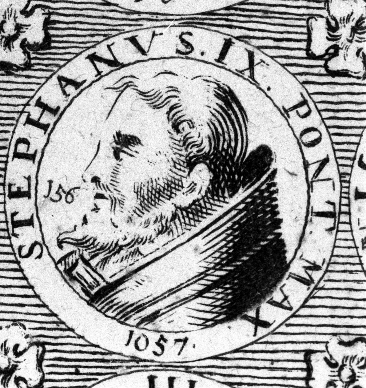 Portret papieża Stefana IX (Stephane 9). autorstwa Unknown artist