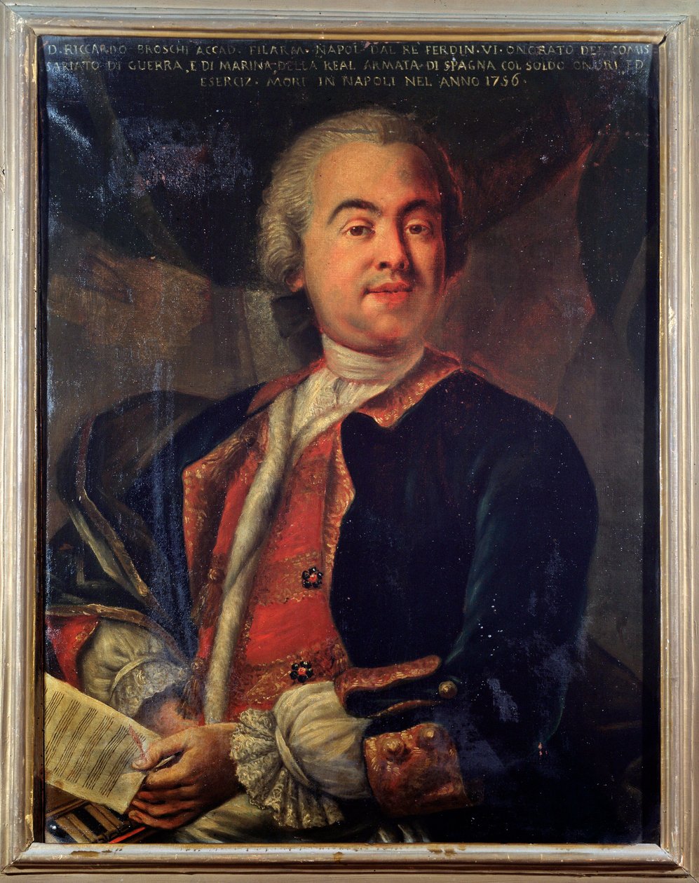 Portret Riccardo Broschiego, włoskiego kompozytora (malarstwo autorstwa Unknown artist