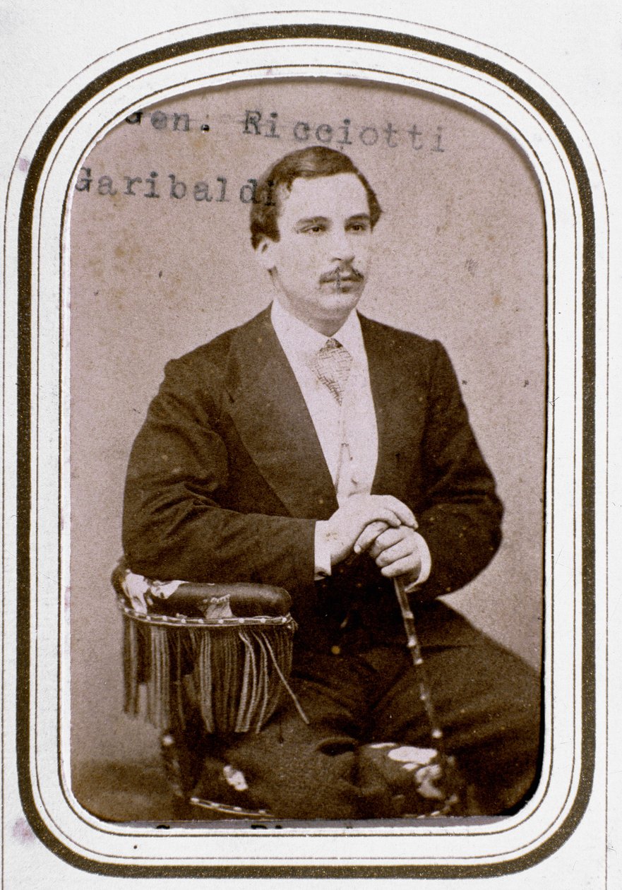 Portret Ricciotti Garibaldi (1847-1924), syna włoskiego patrioty Giuseppe Garibaldiego i jego pierwszej żony Anity autorstwa Unknown artist
