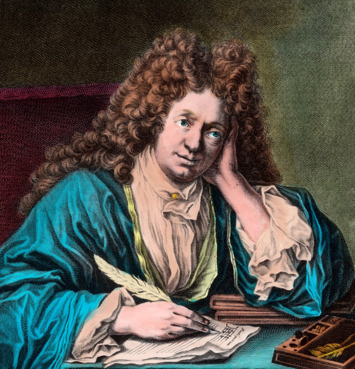 Portret Richarda Delalande, nadinspektora Muzyki Króla w Paryżu autorstwa Unknown artist