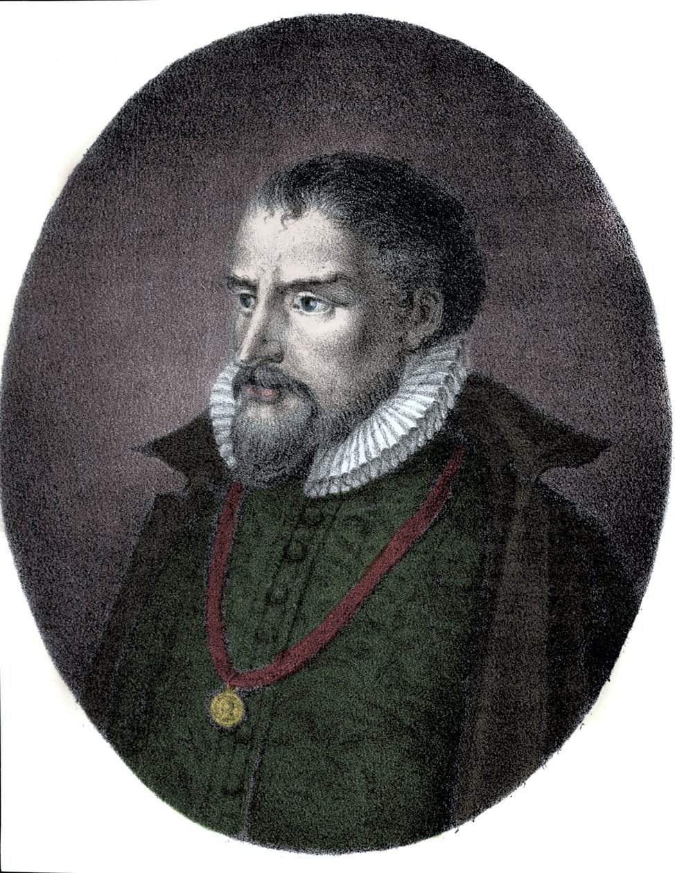 Portret Rolanda de Lassusa (Orlandus lub Orlando di Lasso, ok. 1531-1594), kompozytora francusko-flamandzkiego. autorstwa Unknown artist