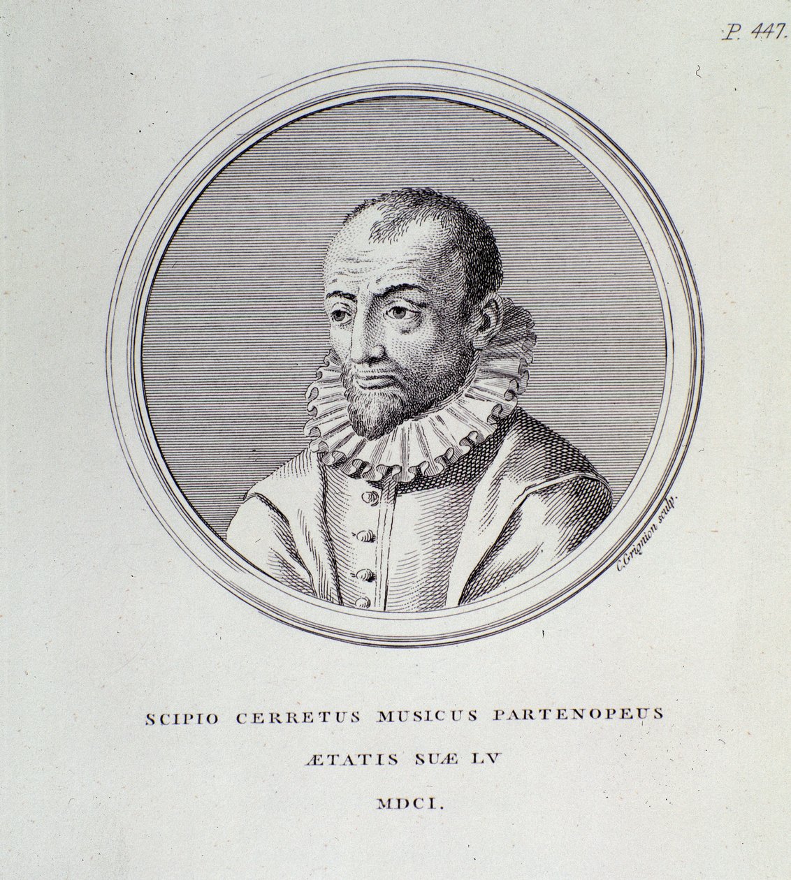 Portret Scipione Cerreto (rycina) autorstwa Unknown artist