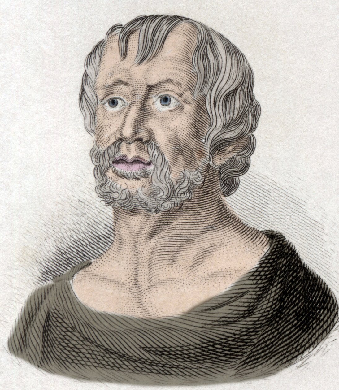 Portret Lucjusza Annaeusza Seneki (4 pne-65 ne JC), filozofa szkoły stoickiej, dramaturga i rzymskiego męża stanu. autorstwa Unknown artist