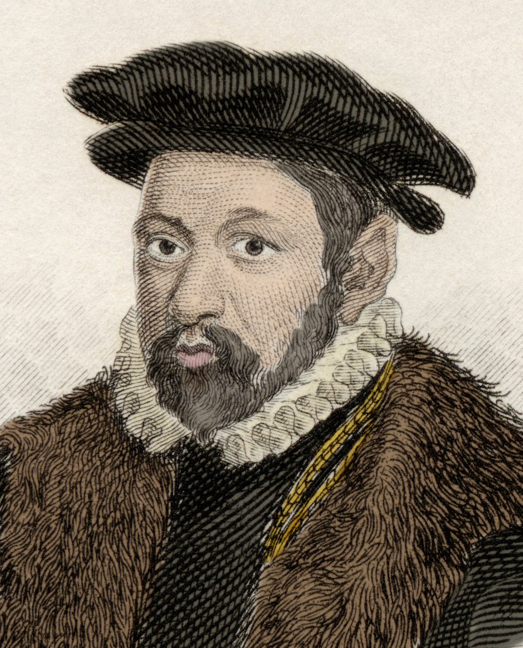 Portret Sir Nicholasa Bacona (1510-1579), angielskiego polityka i prawnika. autorstwa Unknown artist
