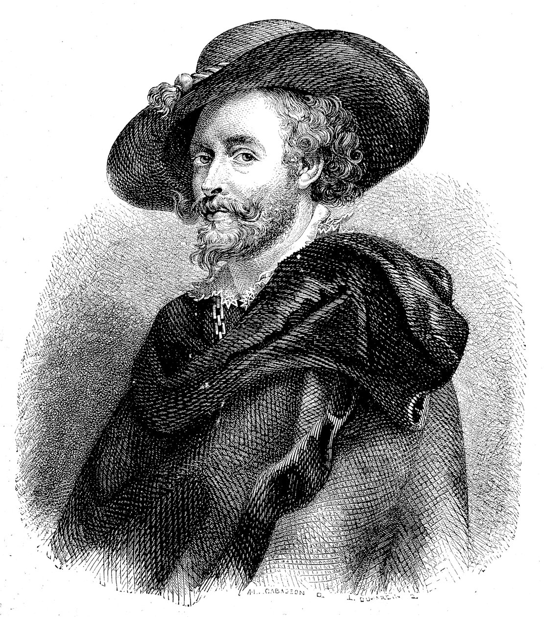 Portret Sir Petera Paula Rubensa (1577-1640) (rycina) autorstwa Unknown artist