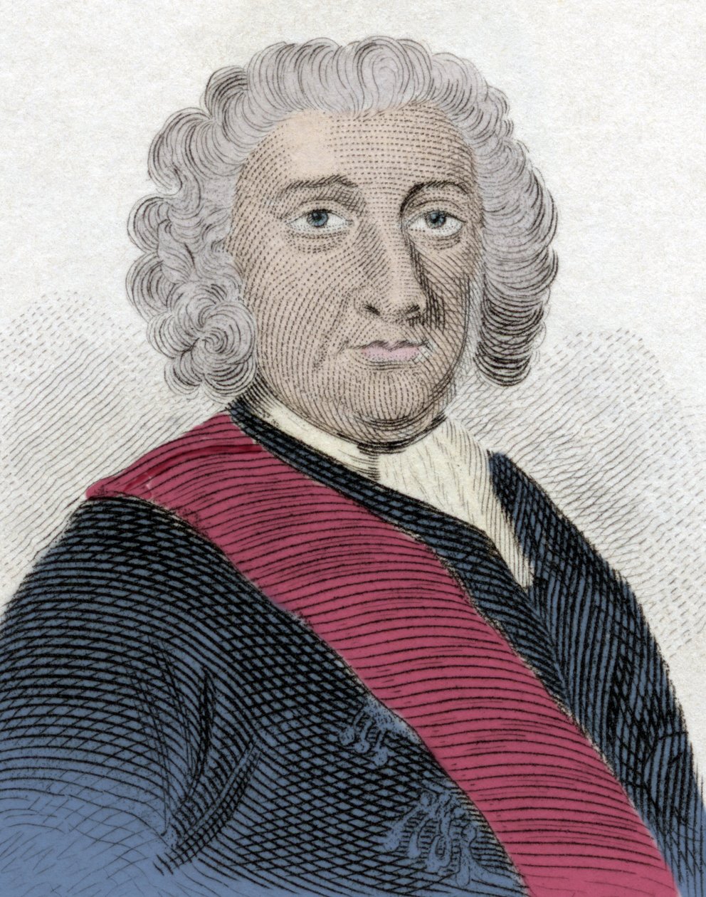 Portret Sir Petera Warrena (1703-1752), admirała angielskiego. autorstwa Unknown artist