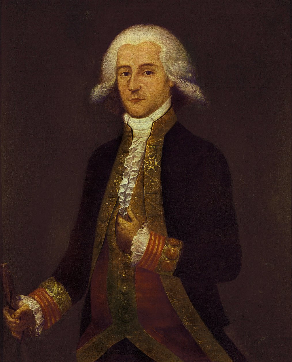 Portret hiszpańskiego żeglarza i wojskowego Federico Carlosa Graviny (1756-1836), koniec XVIII-XIX wieku (olej na płótnie) autorstwa Unknown artist