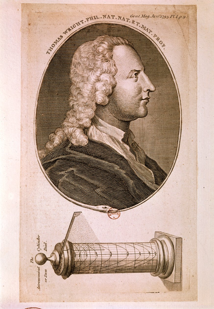Portret Thomasa Wrighta autorstwa Unknown artist