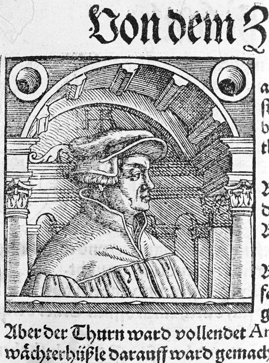Portret Ulricha Zwingli (1484-1531), szwajcarskiego reformatora religijnego. autorstwa Unknown artist