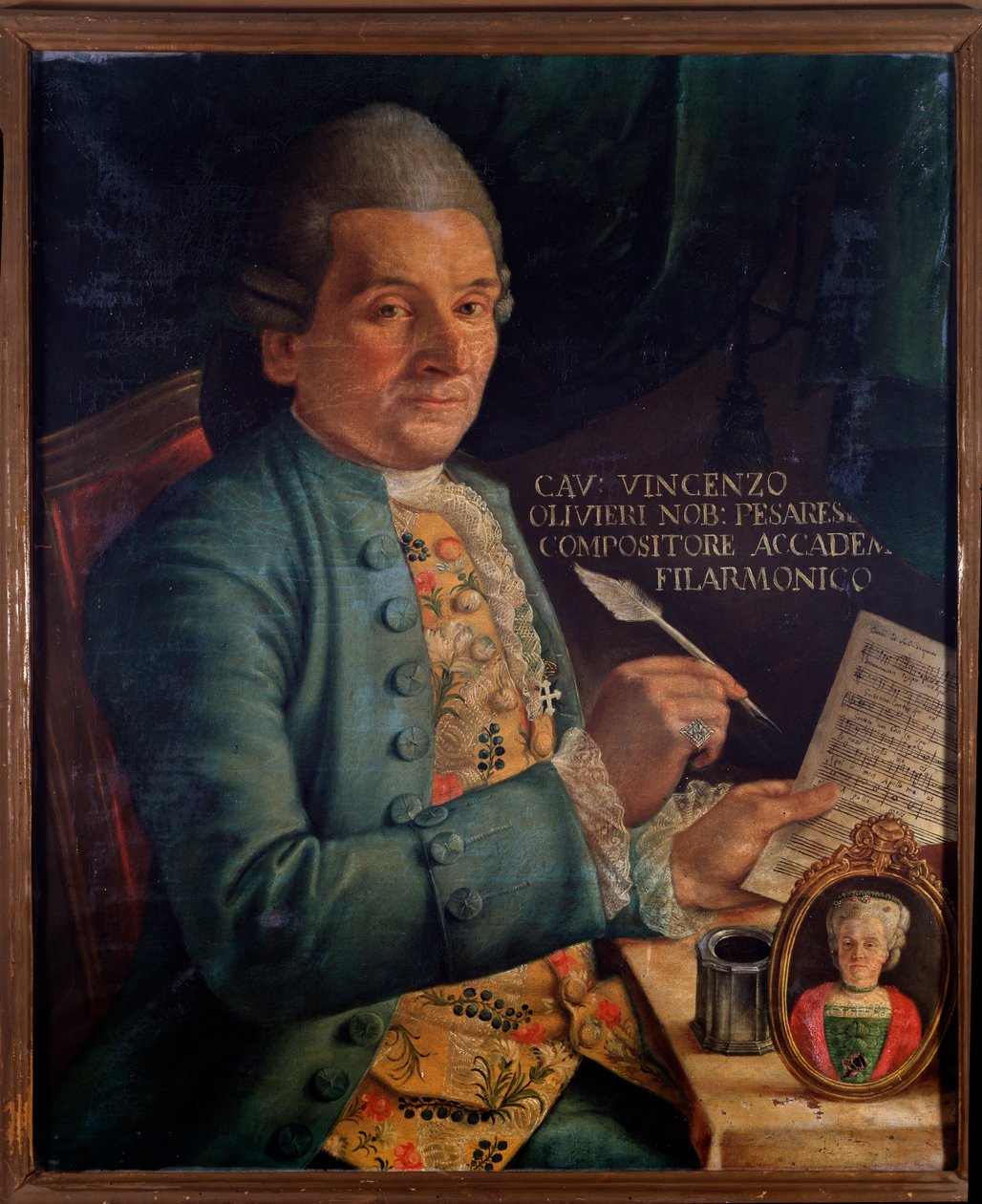 Portret Vincenzo Olivieri, włoskiego kompozytora (malarstwo autorstwa Unknown artist