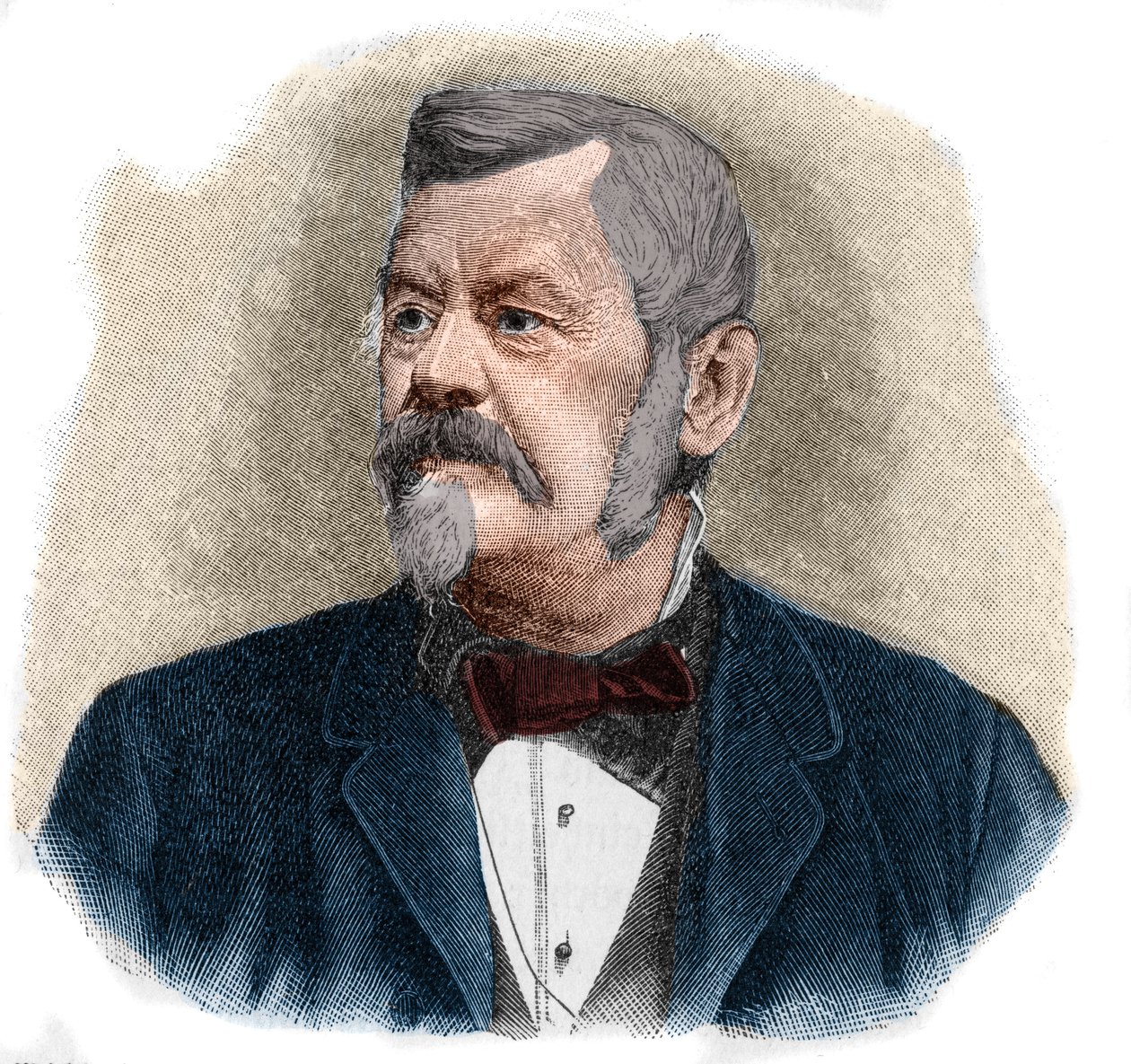 Portret Wilhelma Jordana (1842-1899) niemieckiego geodety. autorstwa Unknown artist