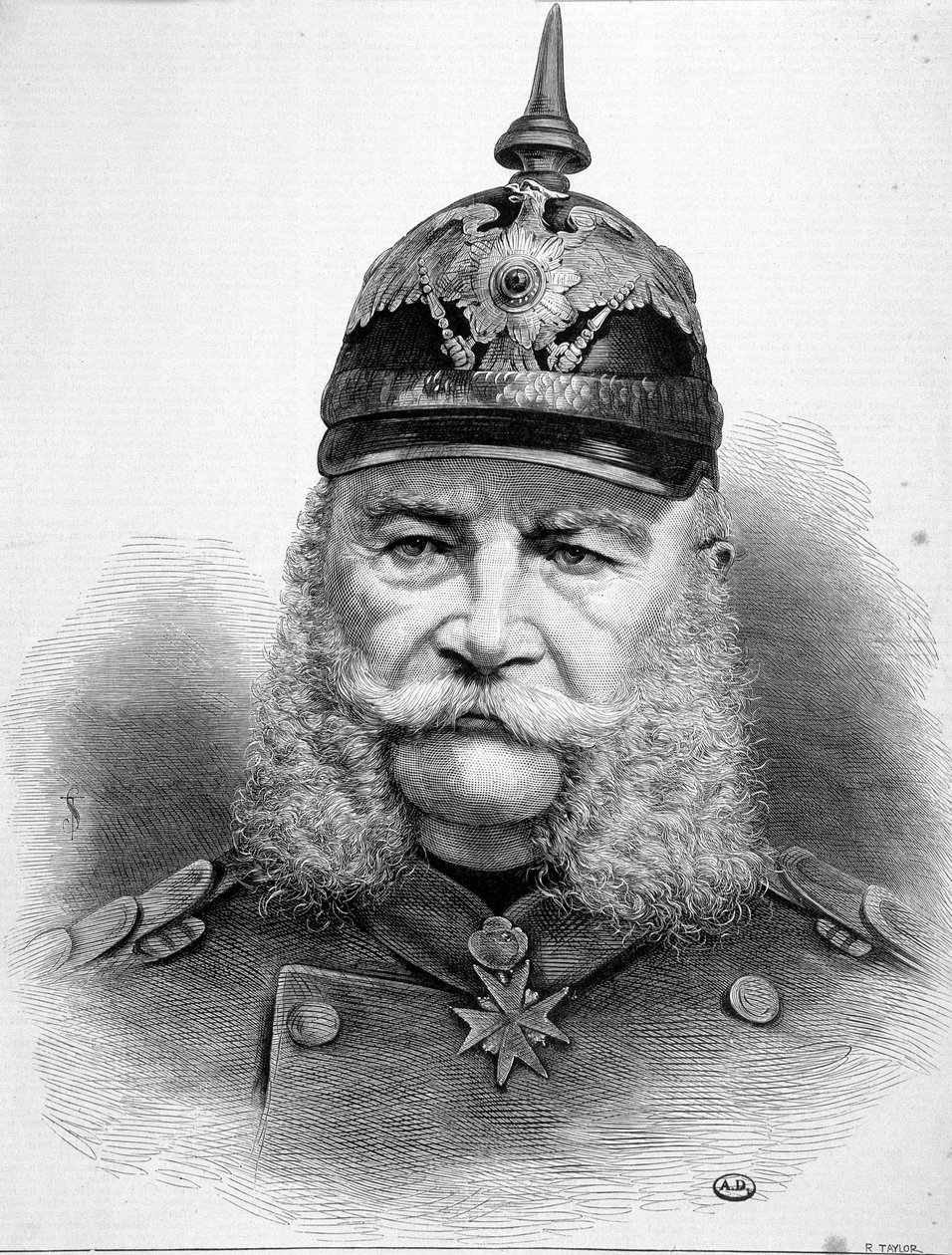 Portret Williama Friedericha Ludwiga I, króla Prus i cesarza Niemiec (1797-1888). autorstwa Unknown artist