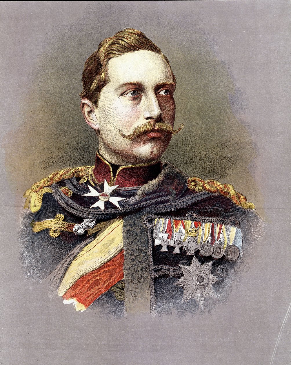 Portret Wilhelma II (1859 - 1941) autorstwa Unknown artist