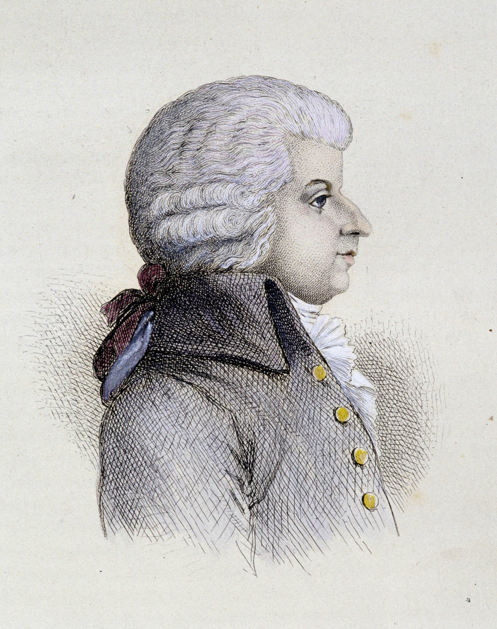 Portret Wolfganga Amadeusza Mozarta (1756-1791) młody - grawer autorstwa Unknown artist