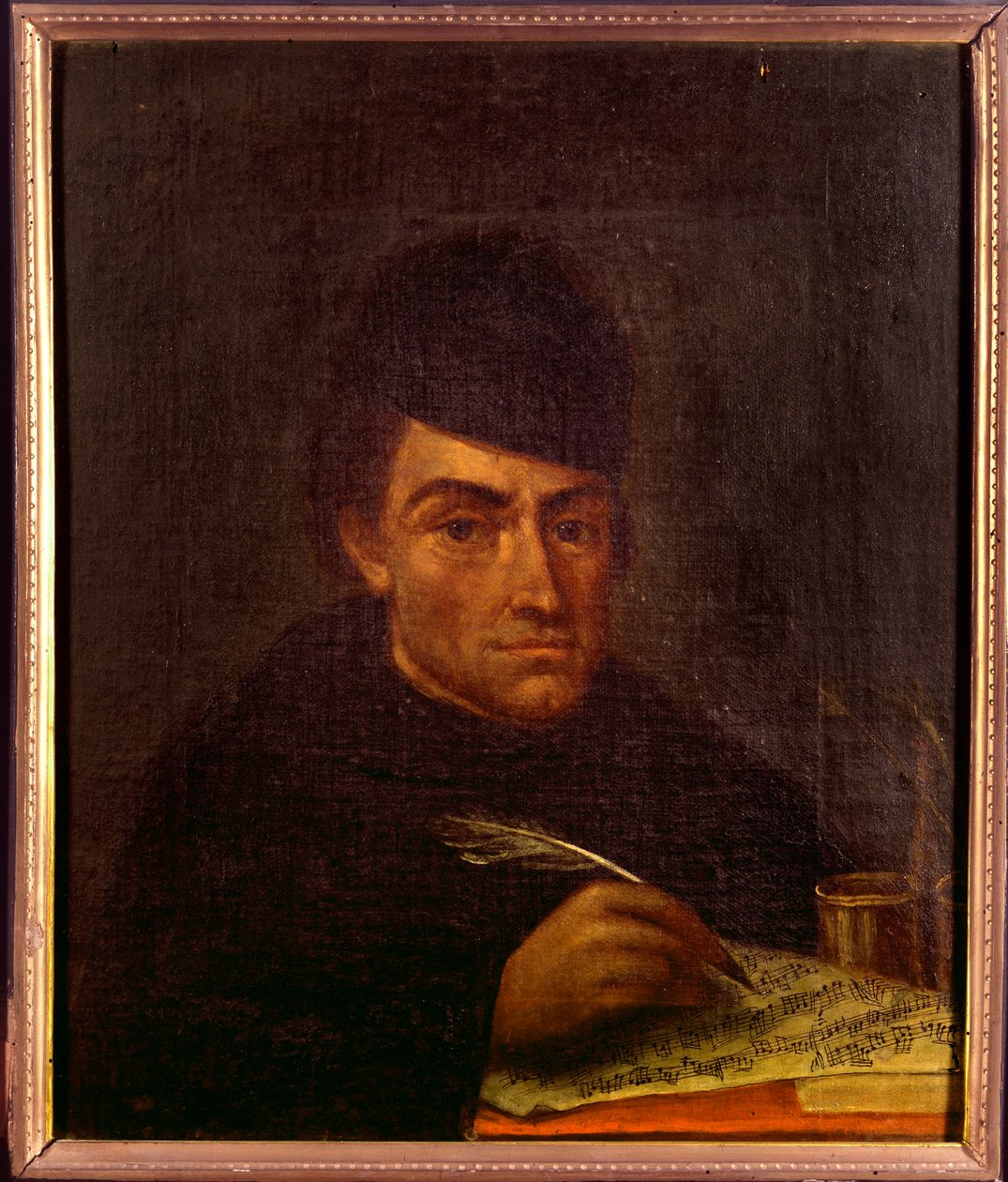 Portret ojca Francesco Antonio Calegari, włoskiego teoretyka muzyki baroku, kompozytora i księdza (malarstwo) autorstwa Unknown artist