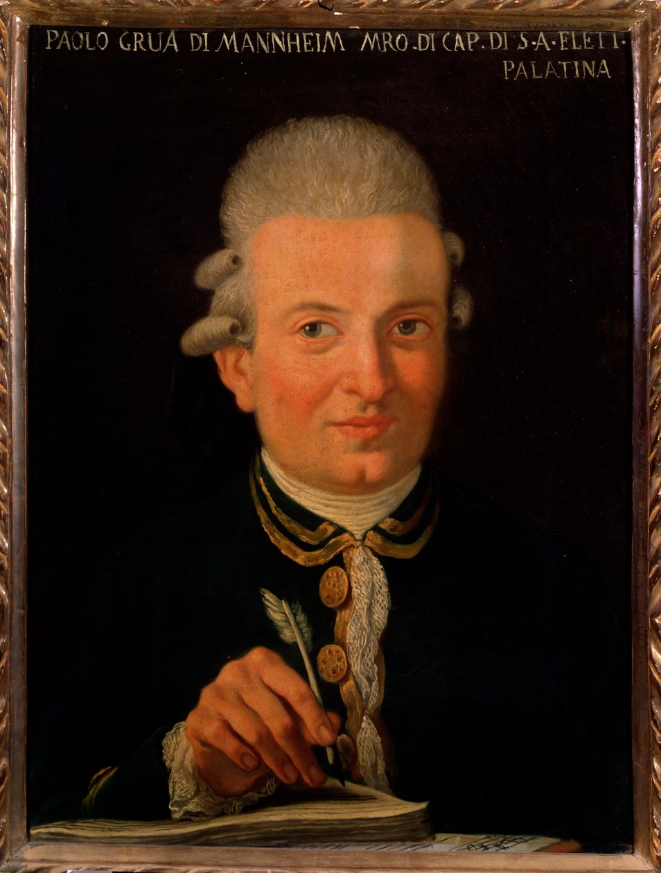 Portret włoskiego kompozytora Paolo Grua (1754-1833) Anonimowy obraz. 18 wiek. Bolonia, Muzeum Miejskie Muzeum Bibliograficzne autorstwa Unknown artist